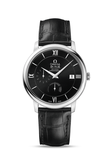 Omega De Ville Prestige Co-Axial 39.5 Power Reserve Stainless Steel / Black